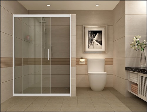 Phòng tắm kính cửa lùa - Tiết kiệm tối đa cho không gian sử dụng